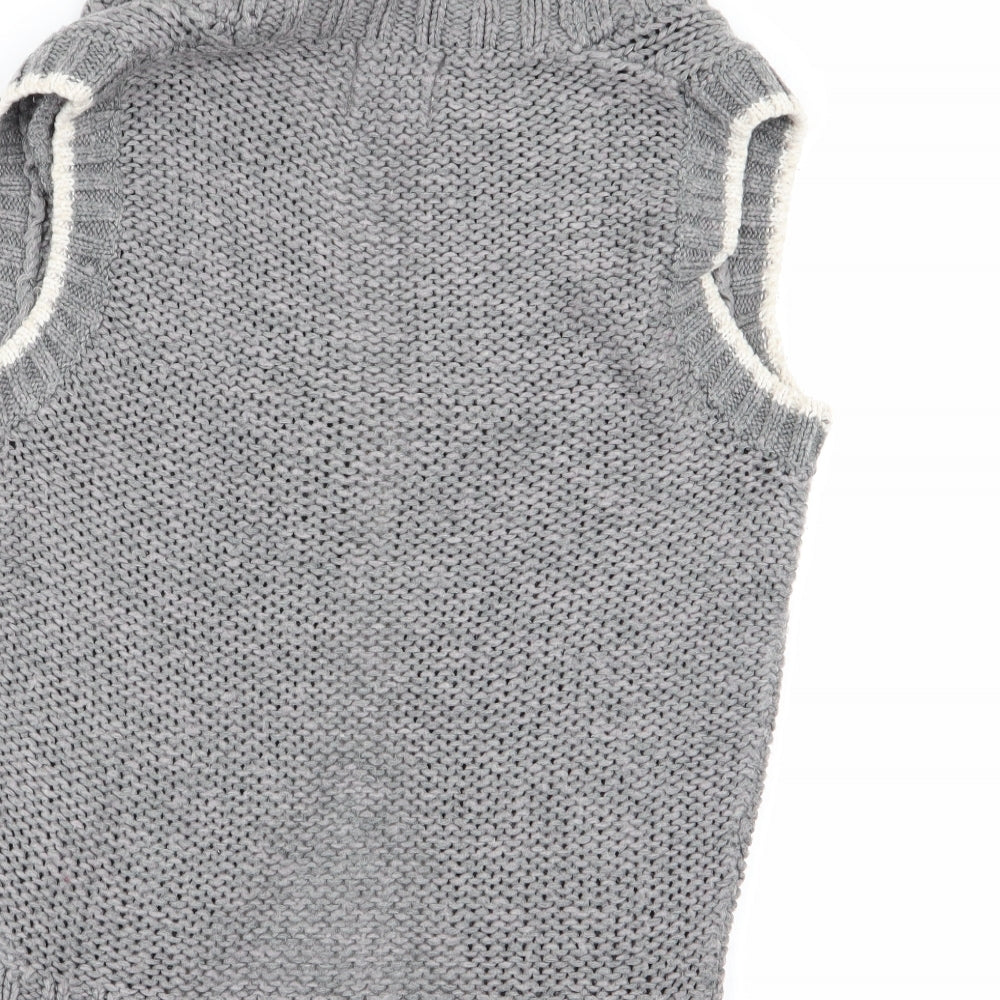 New Look Womens Grey Cardigan Jumper Size 8