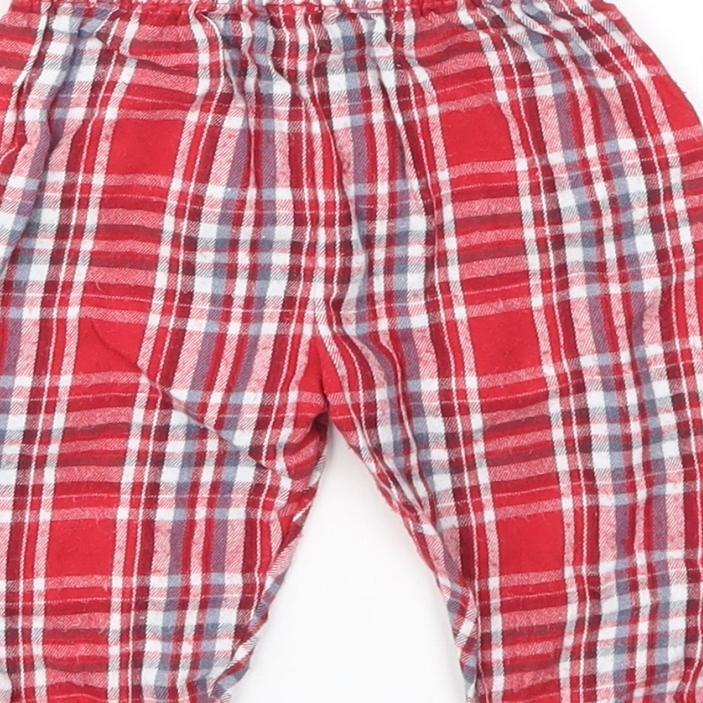 Nutmeg Boys Red Chevron Capri Trousers Size 3-6 Months