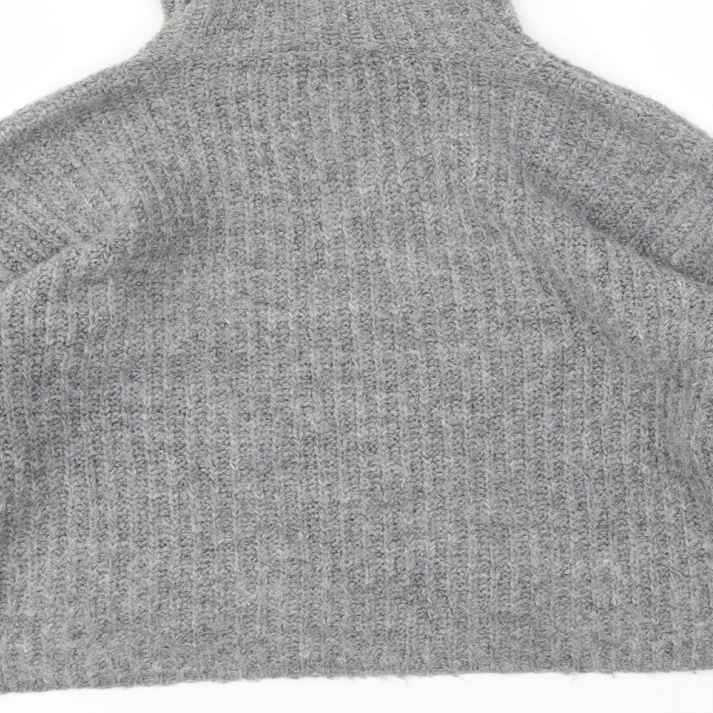 Cream Womens Grey Pullover Sweatshirt Size S