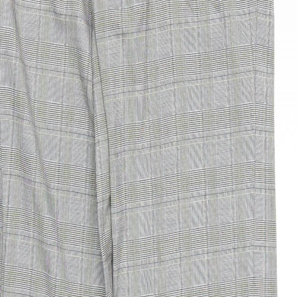 ETHEL AUSTIN Womens Grey Plaid Trousers Size 6 L30 in
