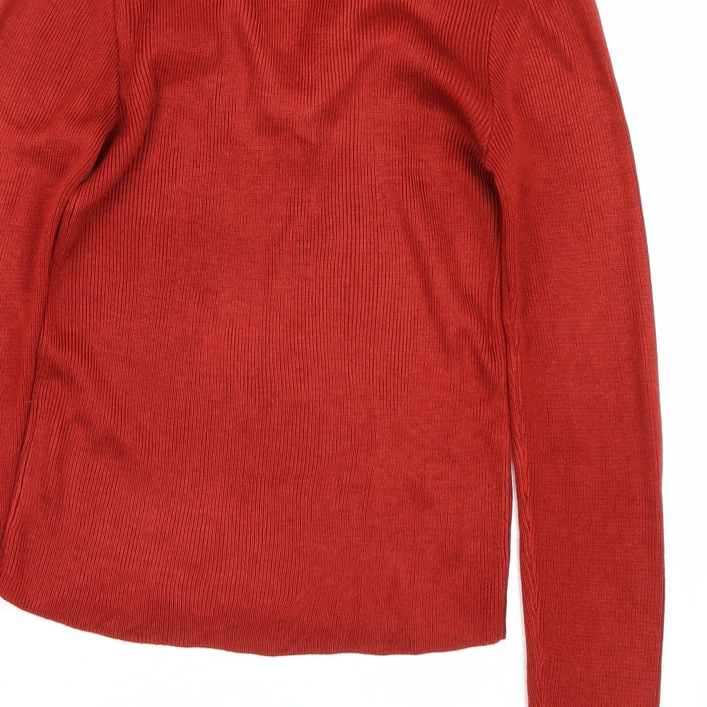 POP Womens Red Pullover Jumper Size S
