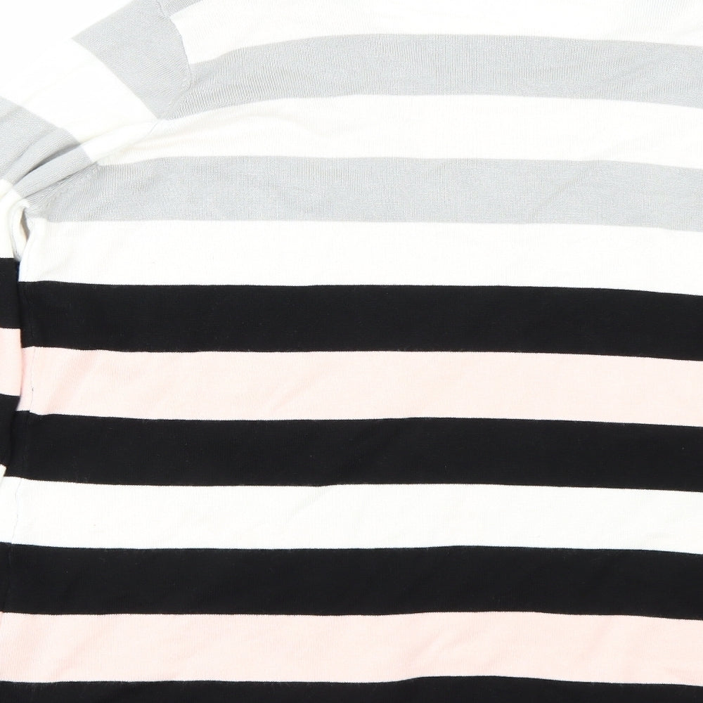Julipa Womens Pink Striped Pullover Jumper Size 18