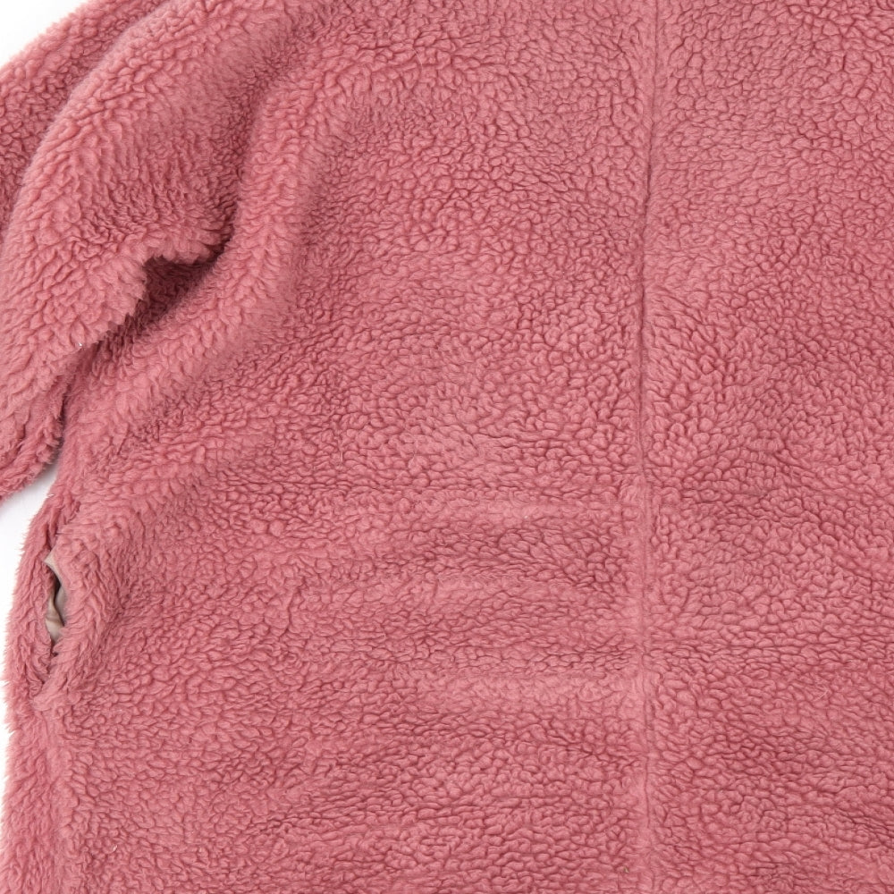 Preworn Womens Pink Overcoat Coat Size S