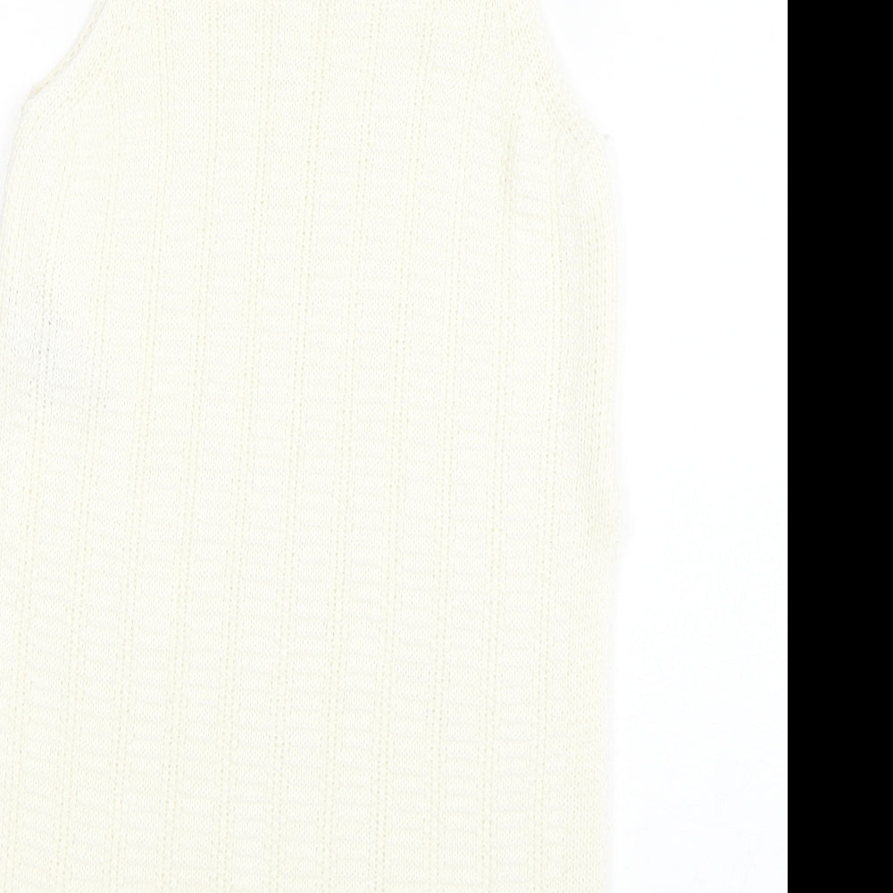 New Look Womens Beige Basic Tank Size 8
