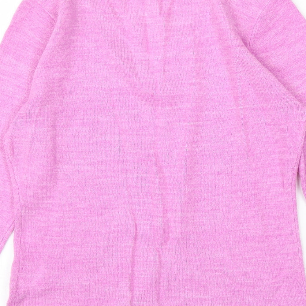 Liquid Womens Purple Basic Blouse Size S