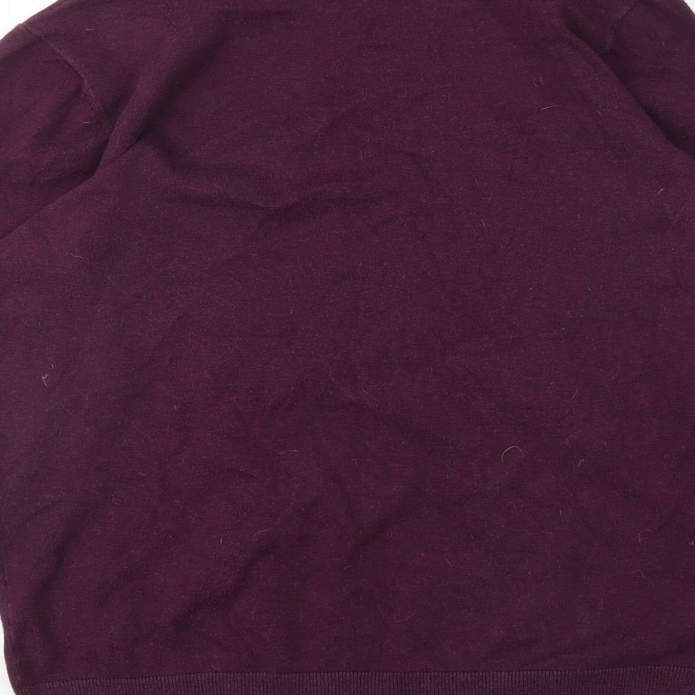 F&F Mens Purple Pullover Jumper Size M