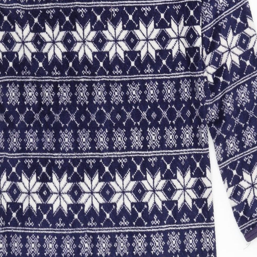 Preworn Womens Blue Geometric Top Nightshirt Size 10