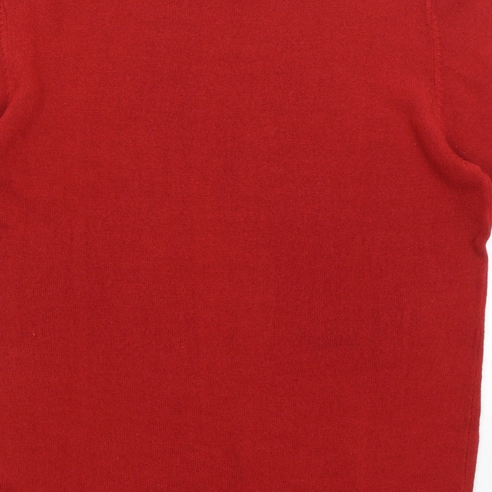 Damart Womens Red Basic T-Shirt Size 14