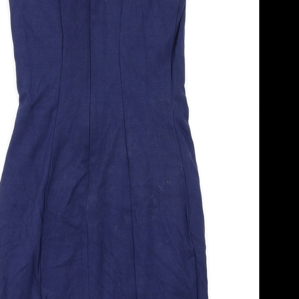 Warehouse Womens Blue Bodycon Size 12