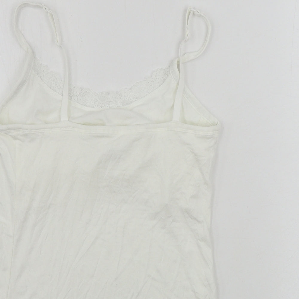 F&F Girls White Basic Tank Size 9-10 Years