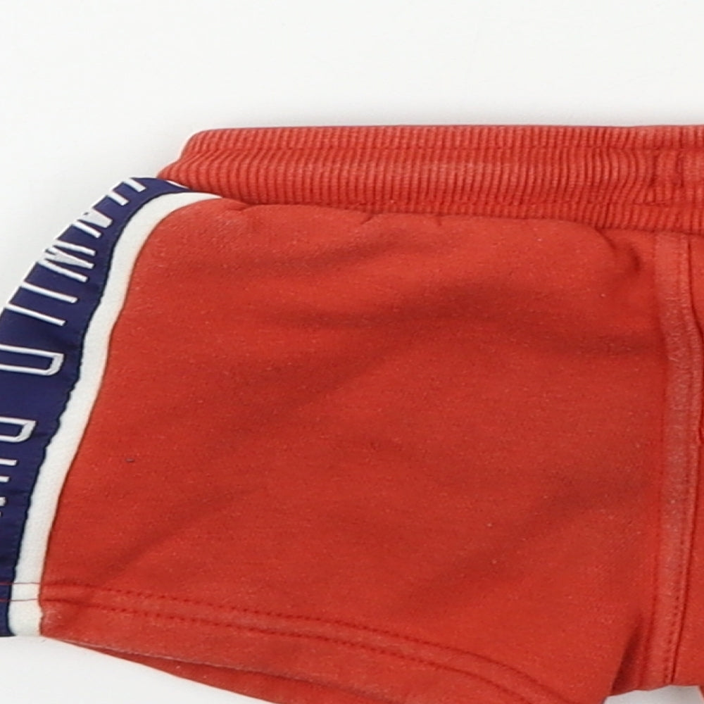 George Boys Red Cropped Trousers Size 18-24 Months