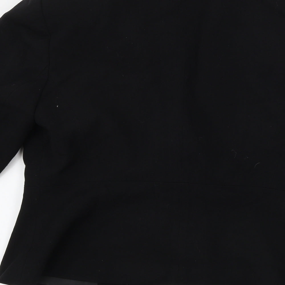 EVIE Womens Black Jacket Blazer Size 10