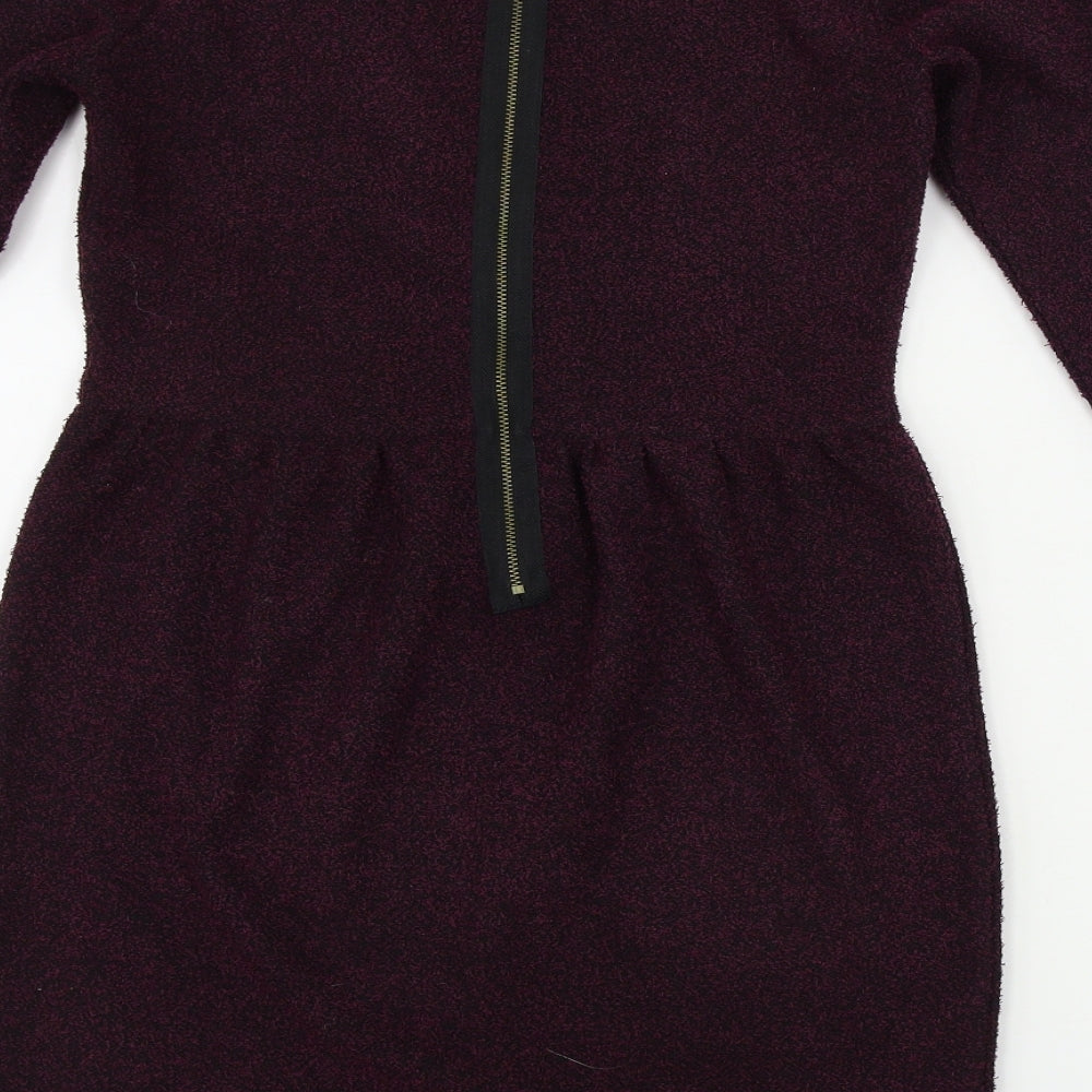 Topshop Womens Purple Bodycon Size 10