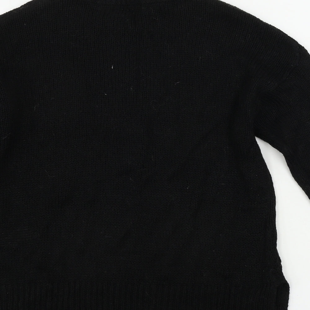 New Look Womens Black Pullover Jumper Size S