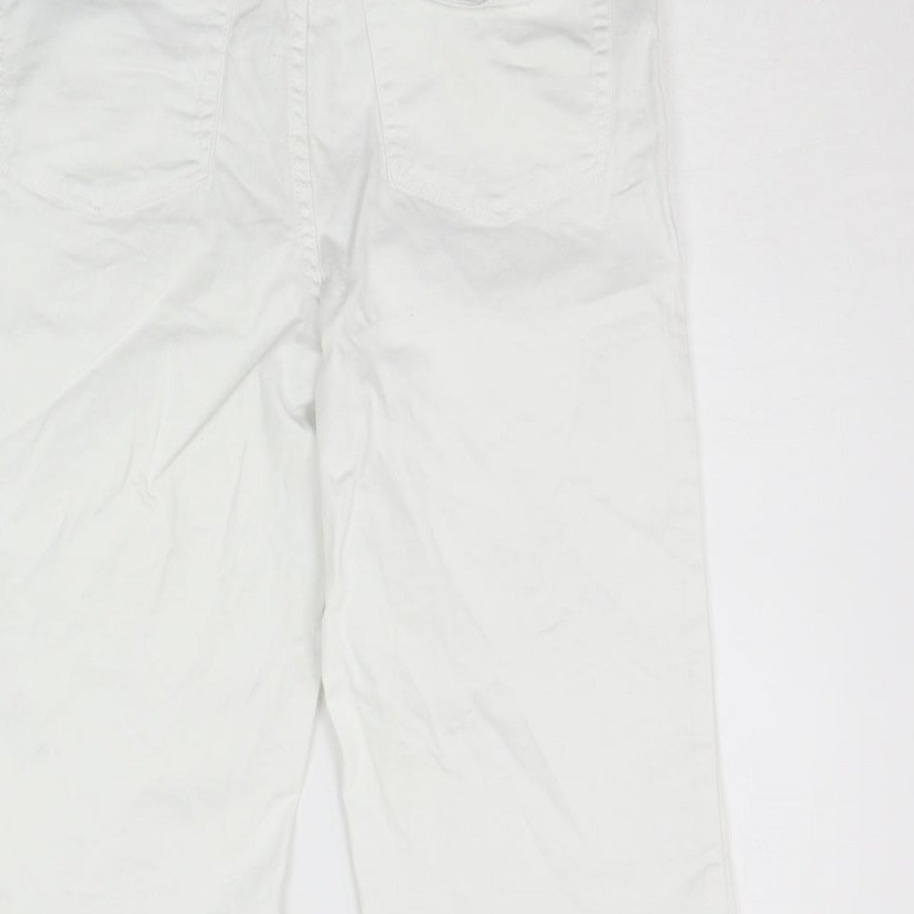 George Womens White Trousers Size 12 L24 in