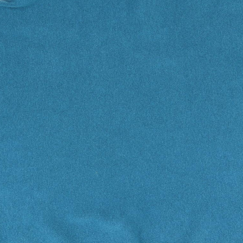 Pomodoro Womens Blue Knit Jacket Poncho One Size
