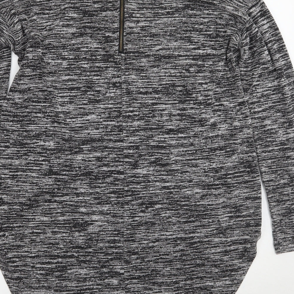 Glamorous Womens Grey Basic T-Shirt Size 12