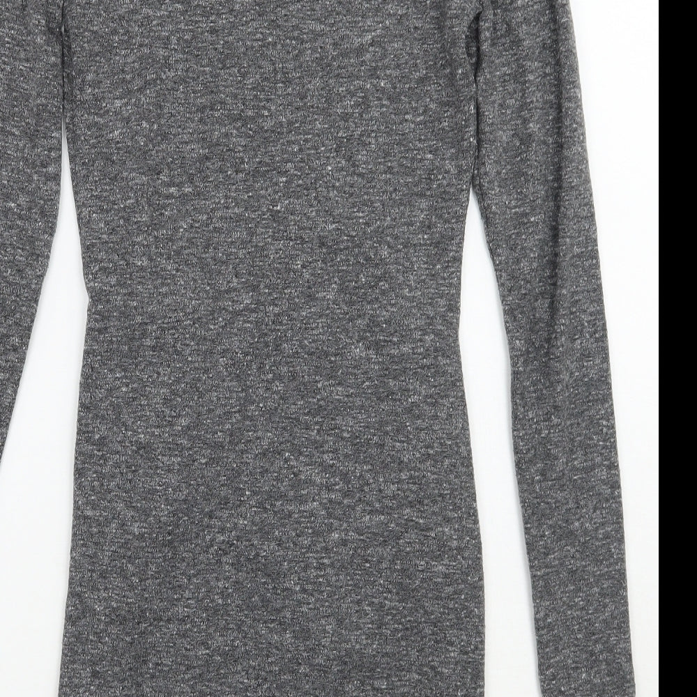 Topshop Womens Grey A-Line Size 6