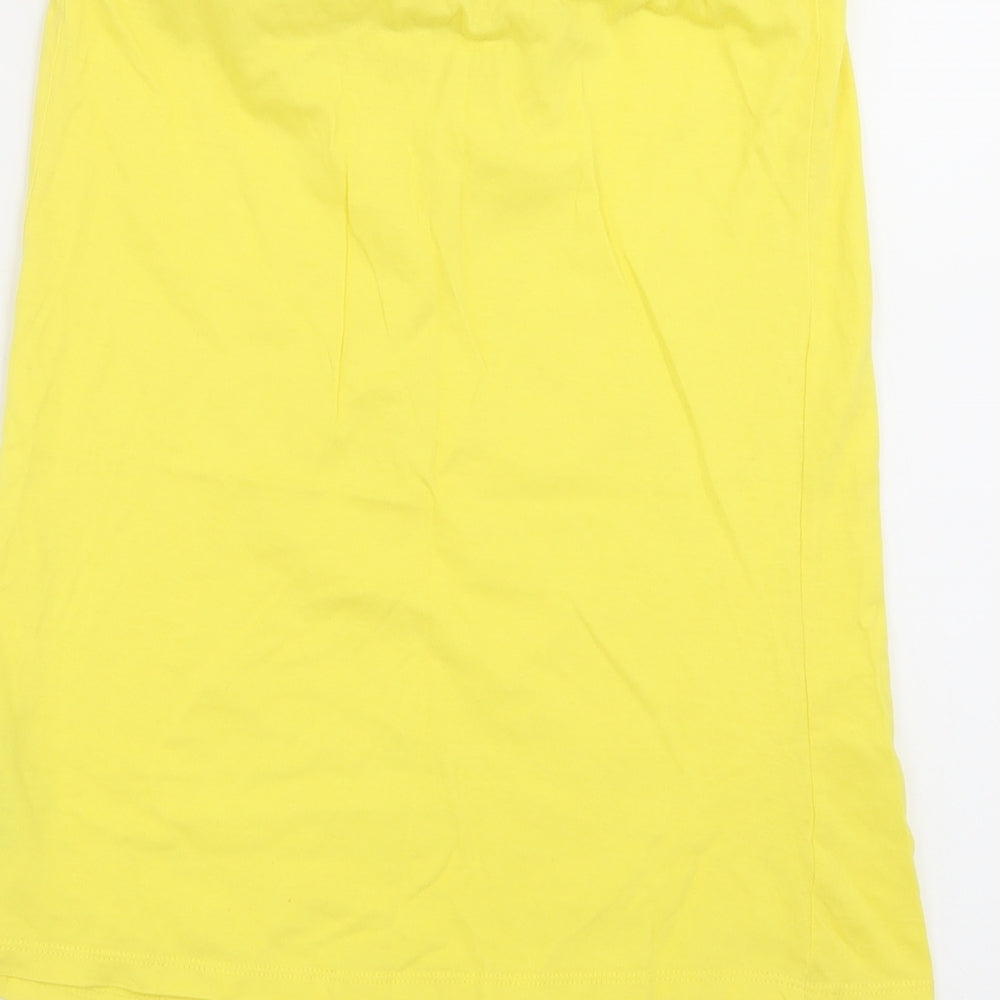 newlook Womens Yellow Basic Tank Size 10