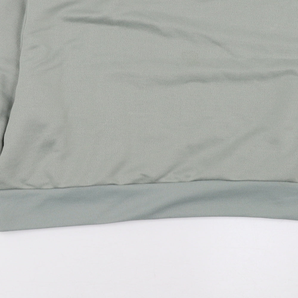 Boohoo Womens Green Pullover Sweatshirt Size 8