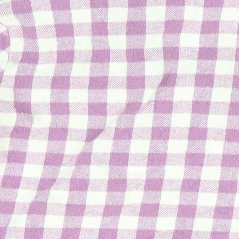 George Girls Purple Check Basic Button-Up Size 2-3 Years