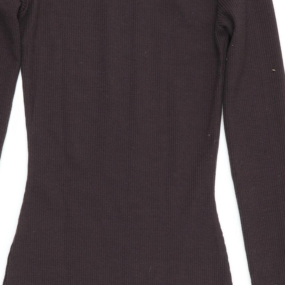 I SAW IT FIRST Womens Black Bodycon Size 8