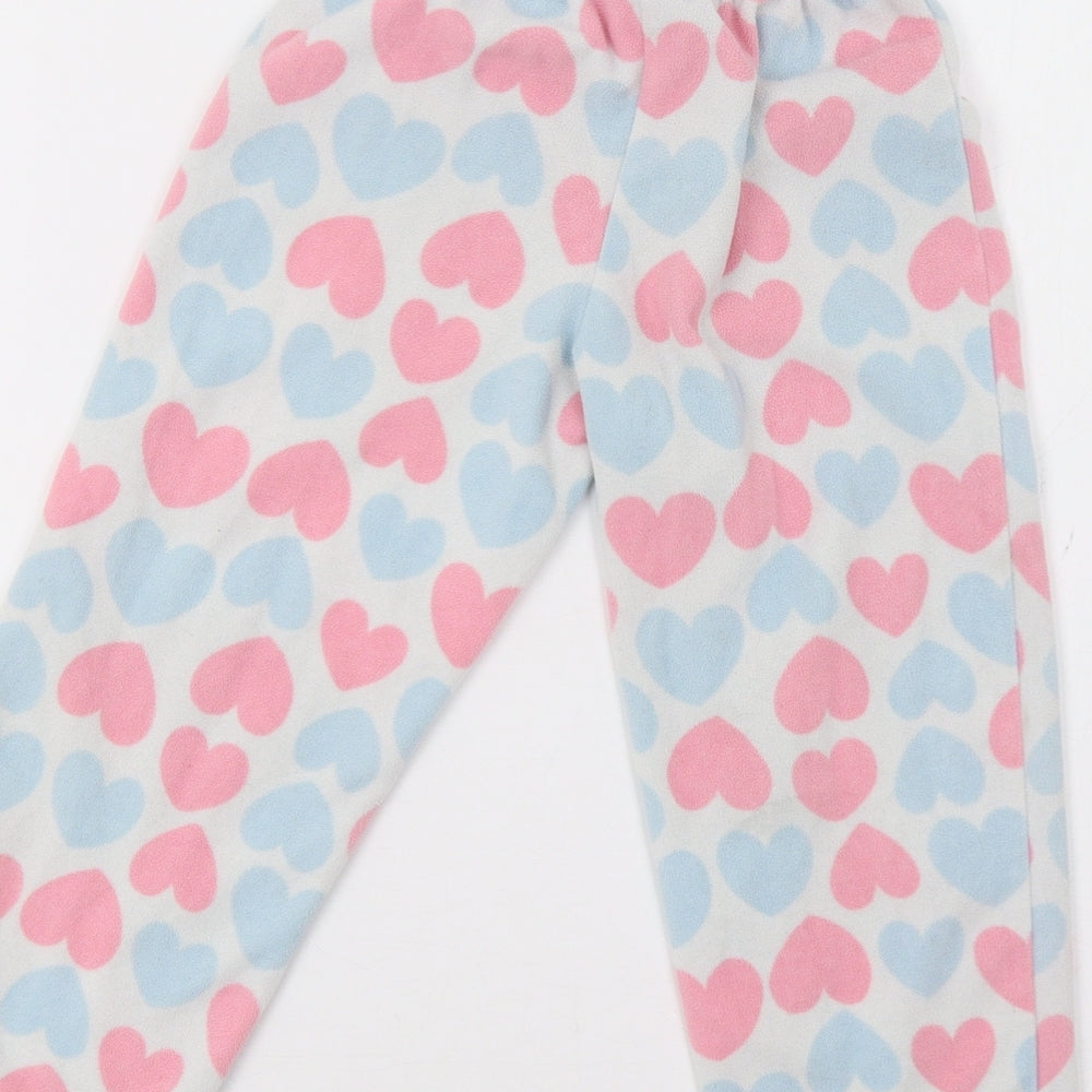 Carter's Girls White One Piece Size 5 Years - Heart Print