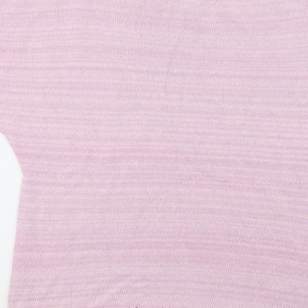 One Touch Womens Pink Pullover Jumper Size M