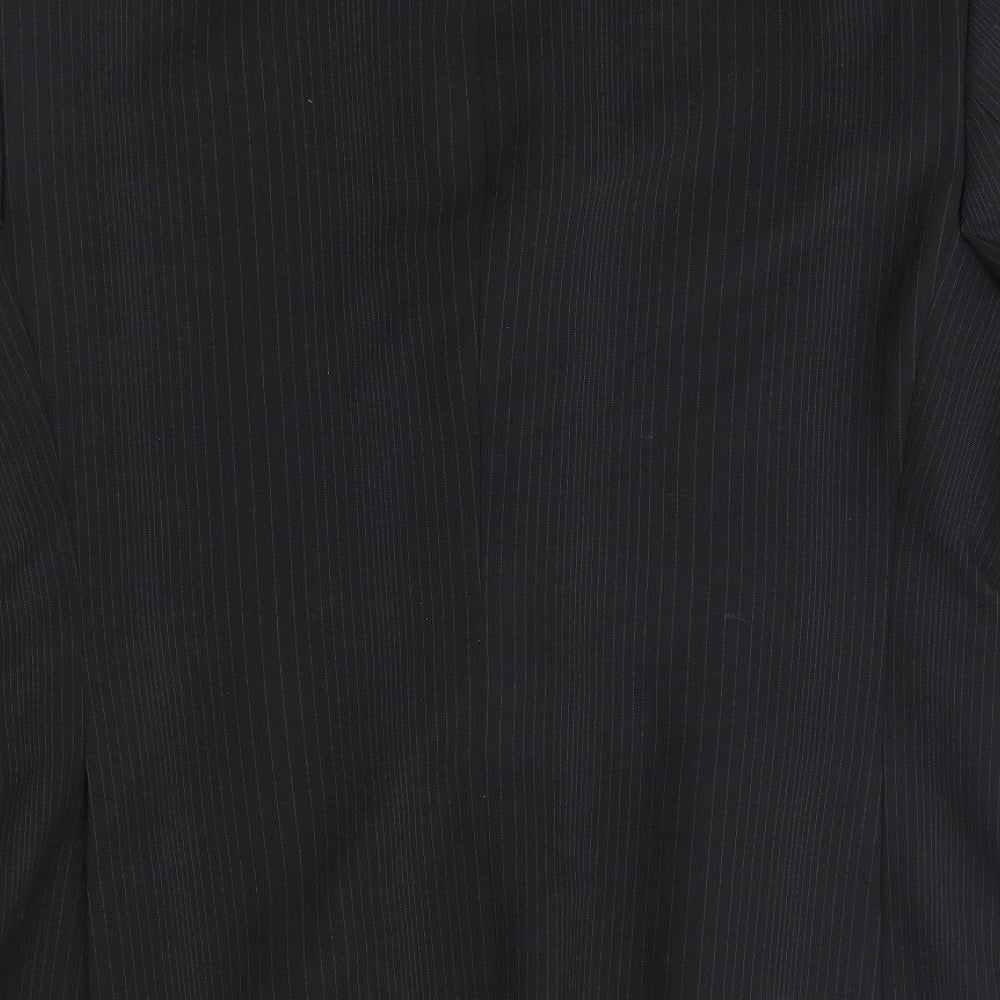 Burton Mens Black Striped Jacket Blazer