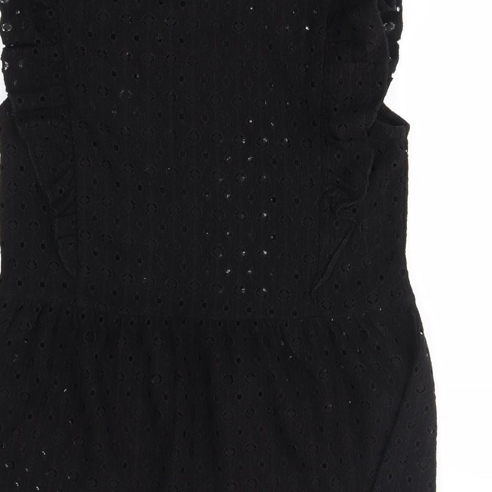 F&F Womens Black Basic Blouse Size 6