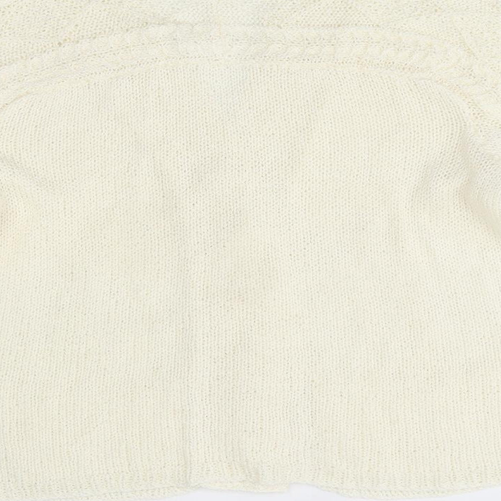 Preworn Womens Ivory Cardigan Jumper One Size
