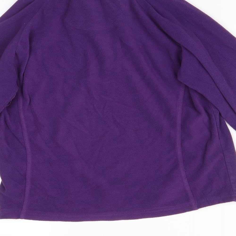 CRANE TRAIL Womens Purple Full Zip Jumper Size S