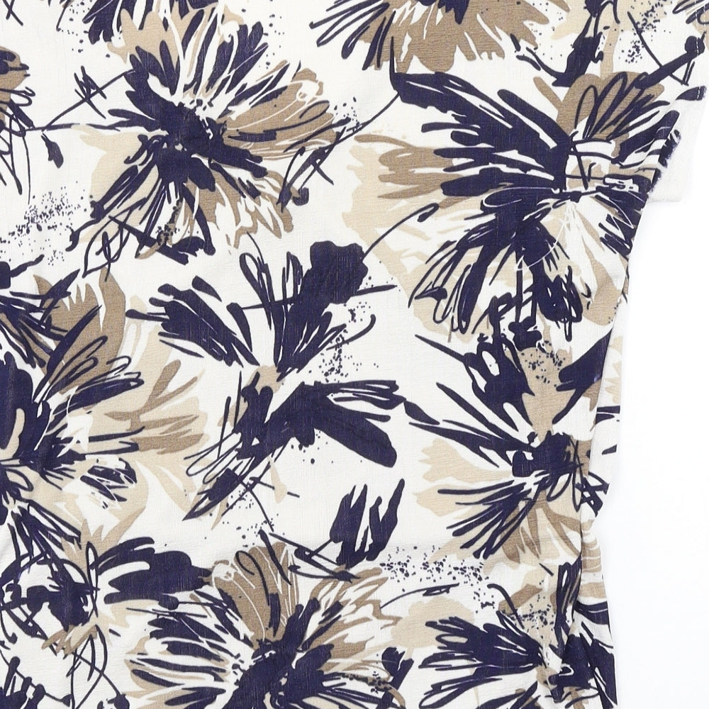 Reflections Womens Multicoloured Floral Basic Blouse Size XL