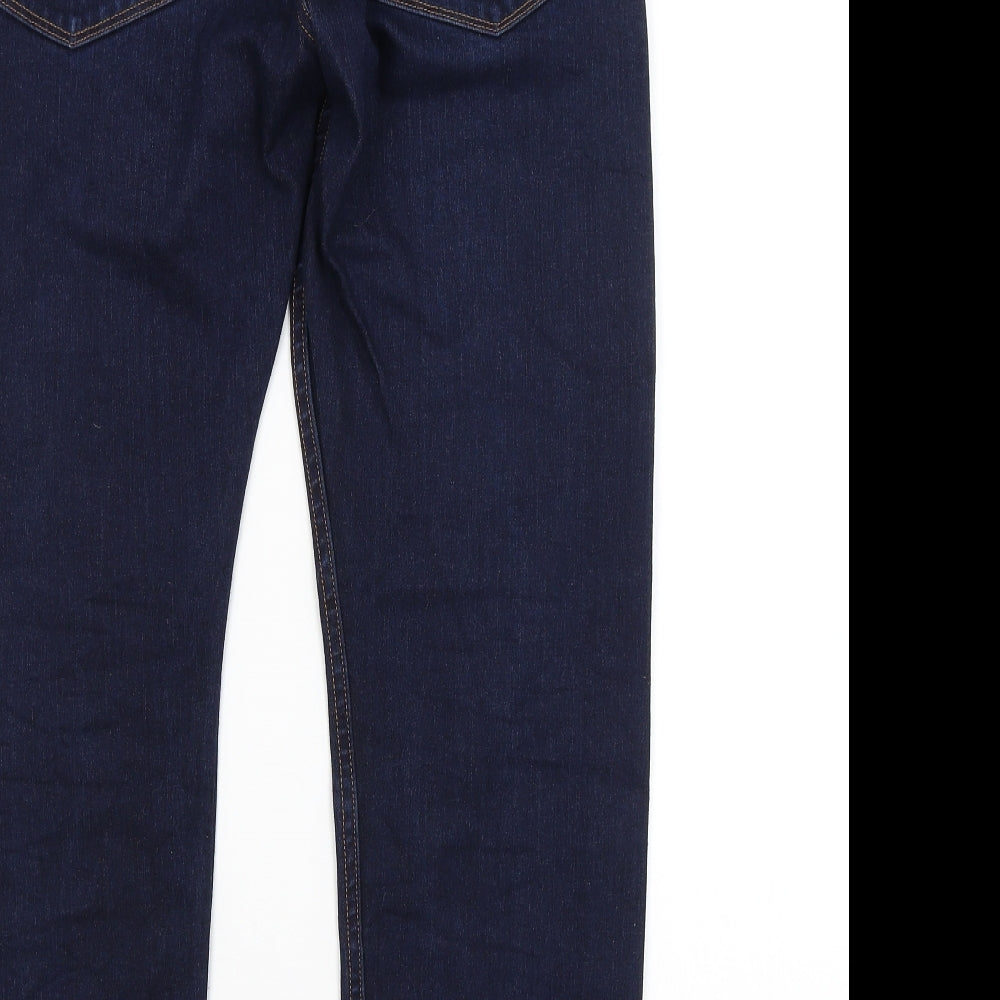 Marks & Spencer Womens Blue Tapered Jeans Size 32 in L29 in