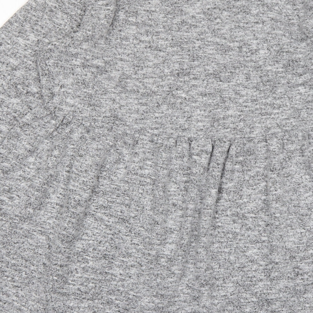 Dorothy Perkins Womens Grey Basic T-Shirt Size 12