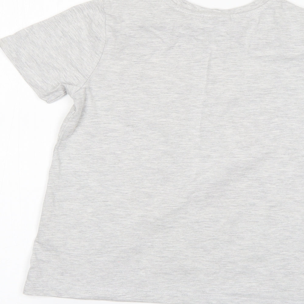 George Boys Grey Basic T-Shirt Size 8-9 Years