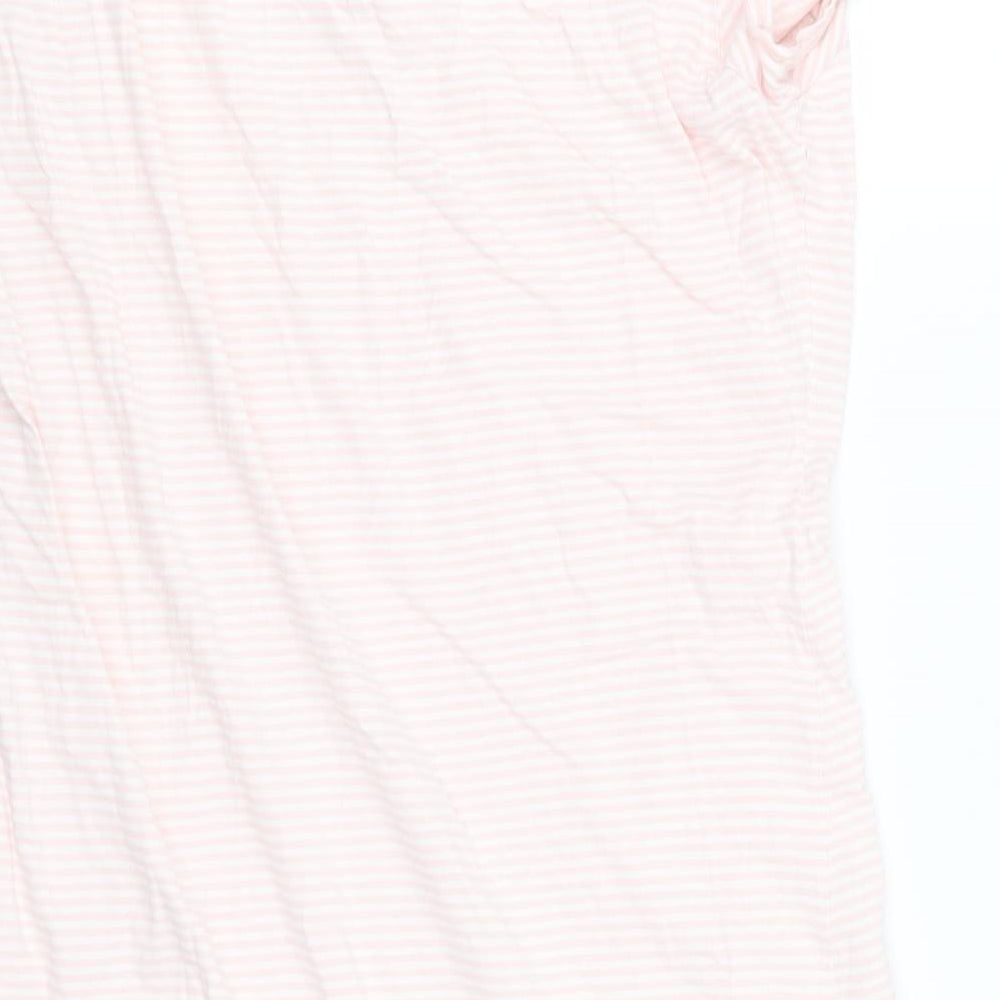 Matalan Womens Pink Striped Top One Piece Size M