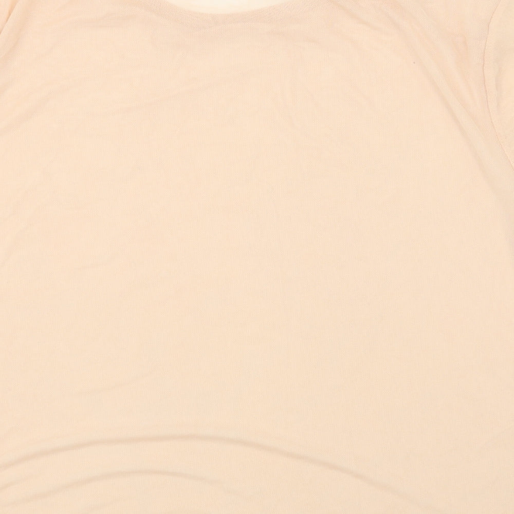 Missguided Womens Pink Basic T-Shirt Size 8
