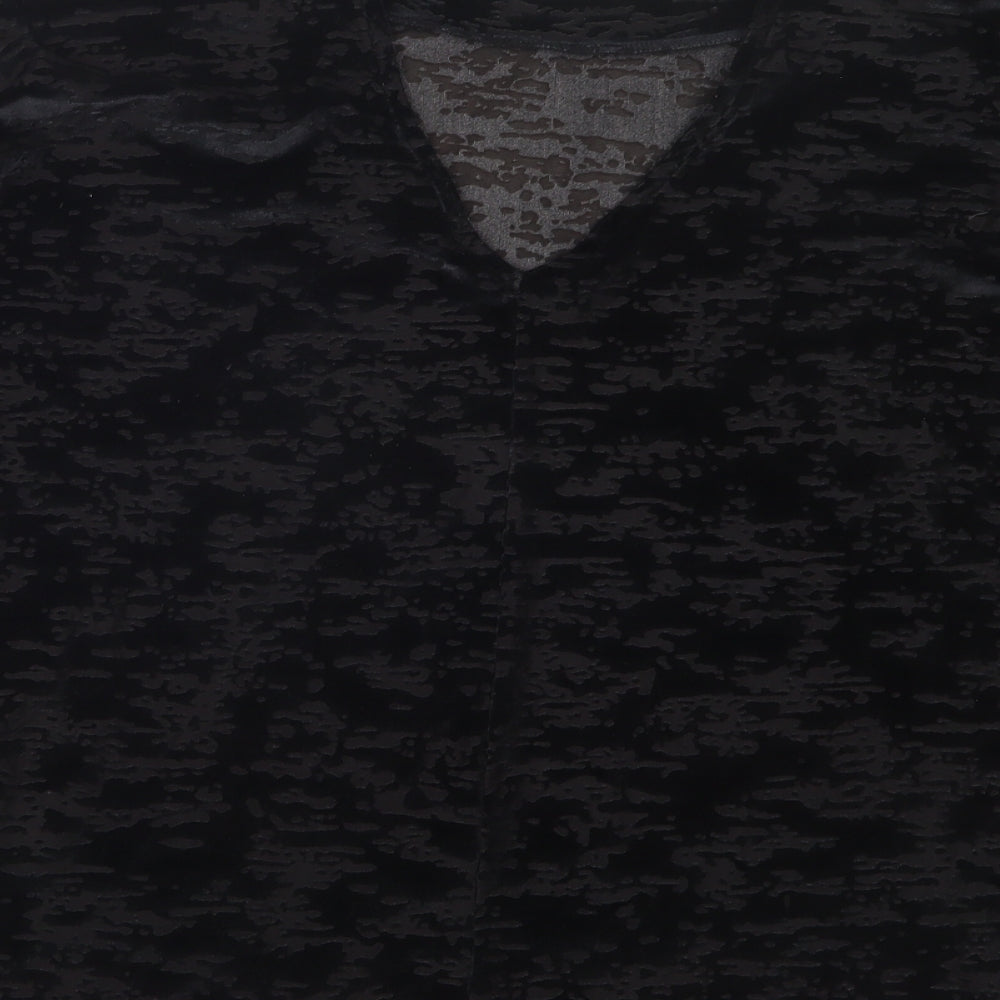 NEXT Womens Black Basic T-Shirt Size 12