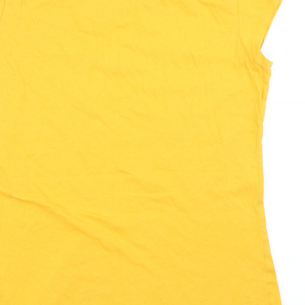 Terranova Womens Yellow Basic T-Shirt Size XL