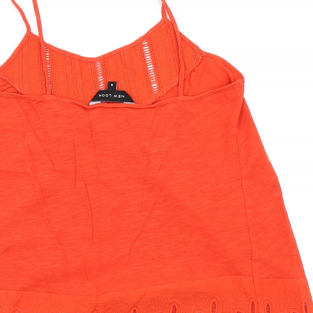 New Look Womens Orange Camisole T-Shirt Size 6