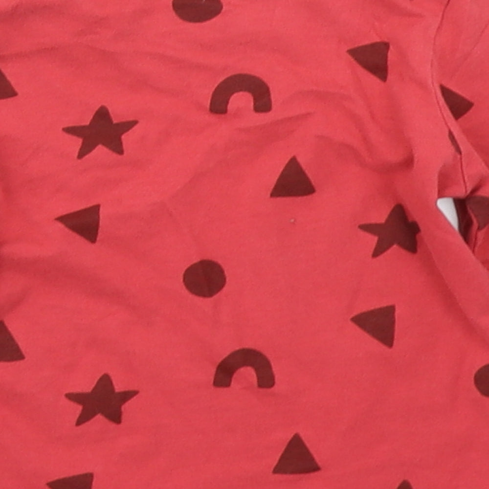 George Girls Pink Spotted Basic T-Shirt Size 6-9 Months