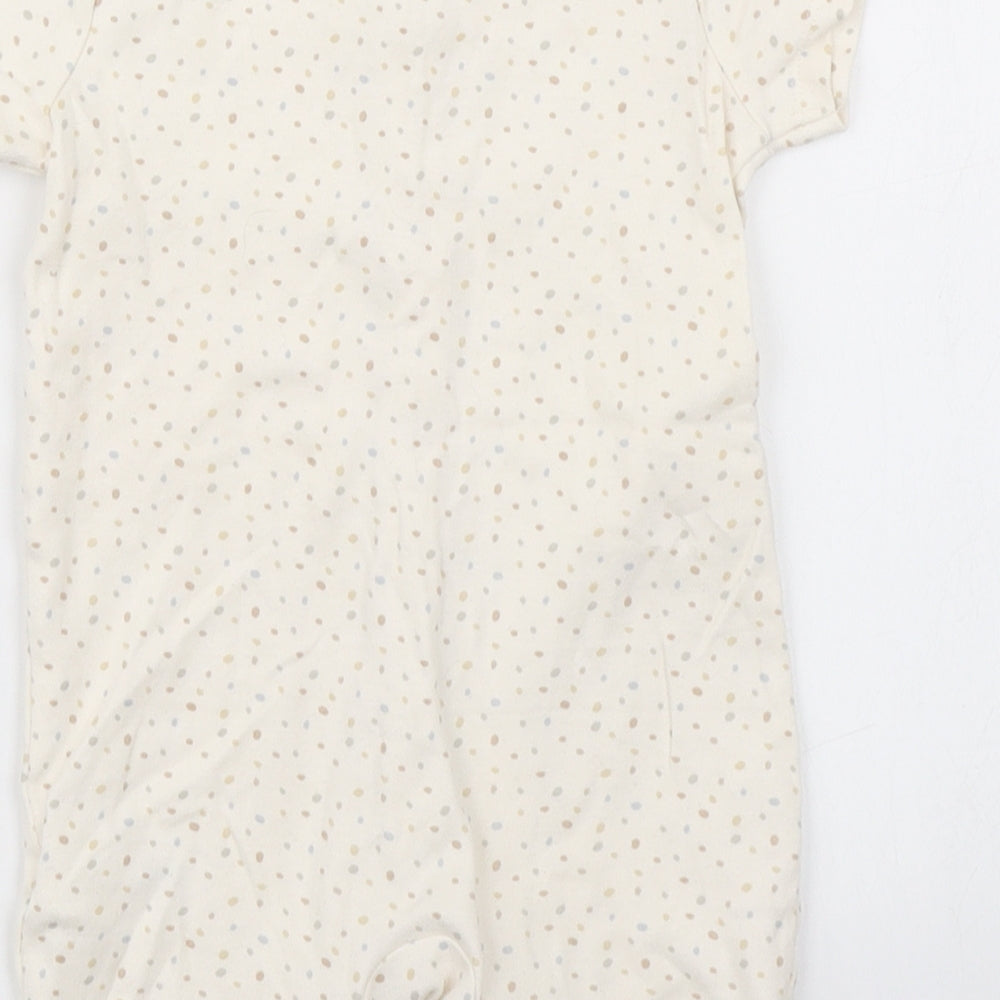 George Girls Beige Spotted Romper One-Piece Size 9-12 Months