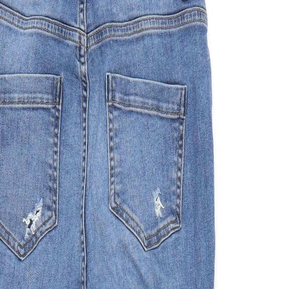 Missguided Womens Blue Skinny Jeans Size 6 L24 in