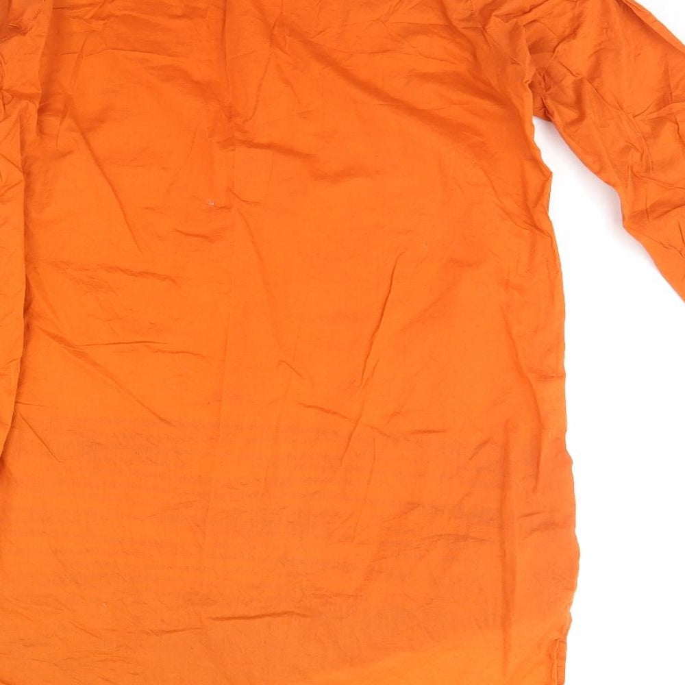 Preworn Womens Orange Basic Blouse Size S