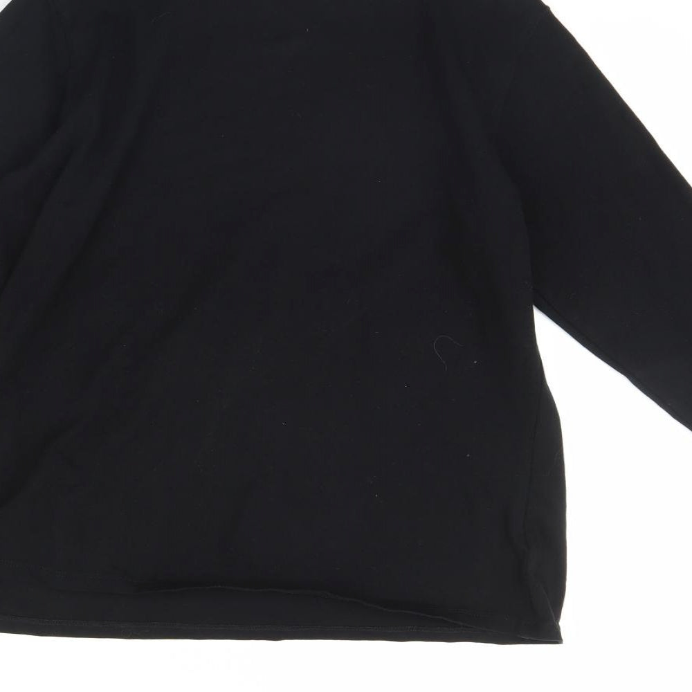Preworn Womens Black Basic Blouse Size 18