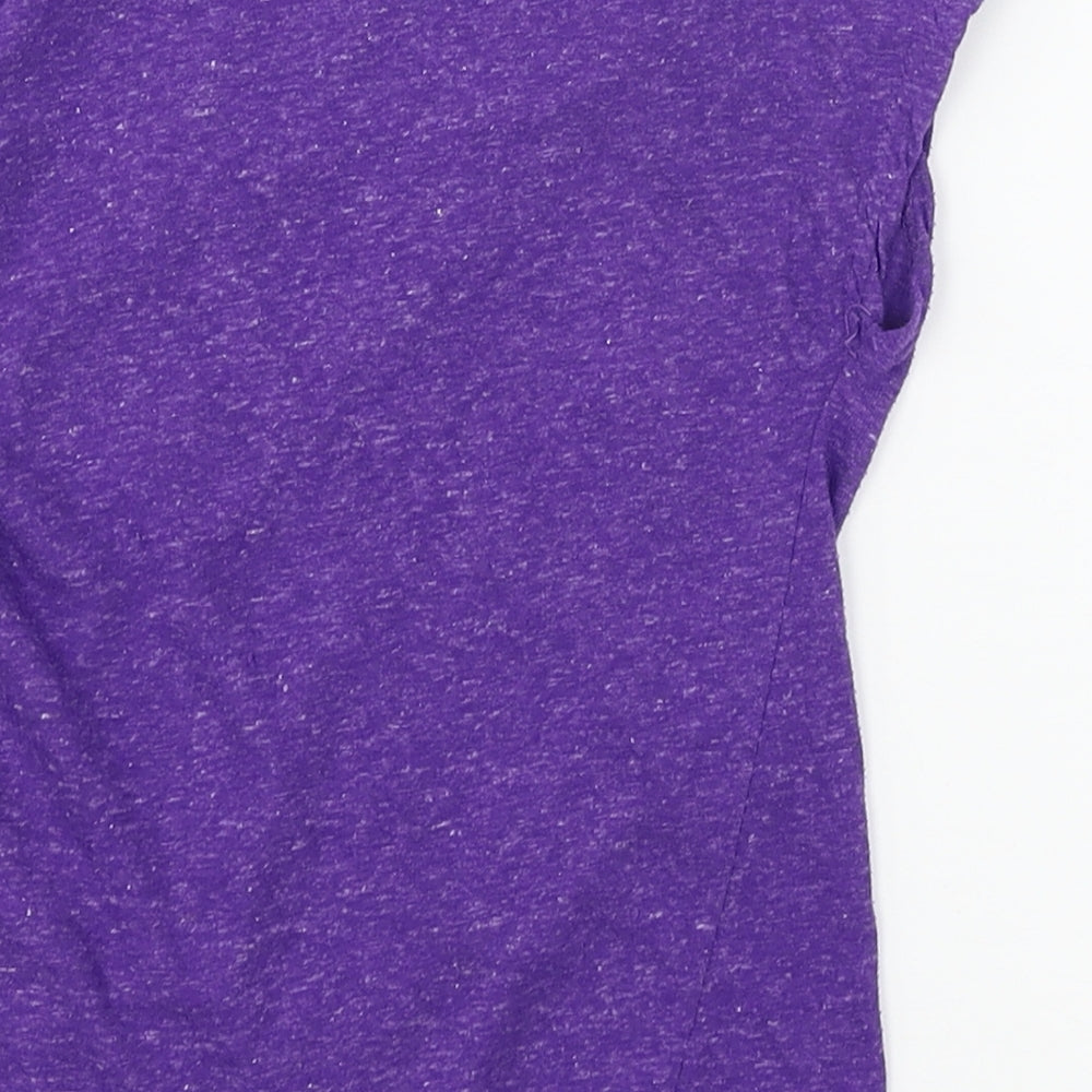 Long board Girls Purple Jersey Basic T-Shirt Size 9-10 Years