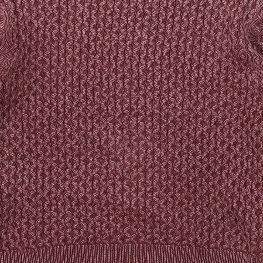 Angel & Rocket Girls Purple Knit Pullover Jumper Size 6 Years