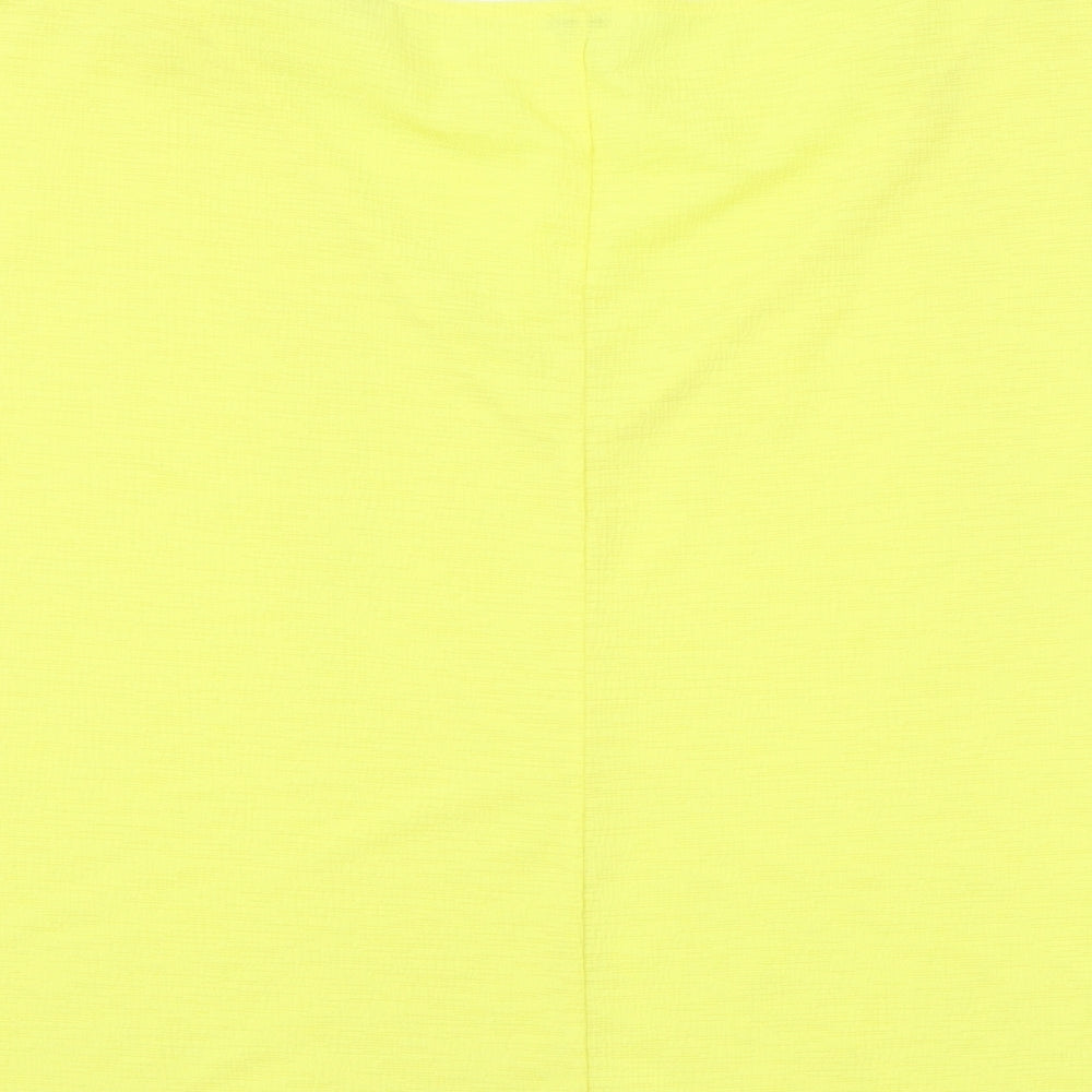 OVS Womens Yellow Jersey Basic Blouse Size M