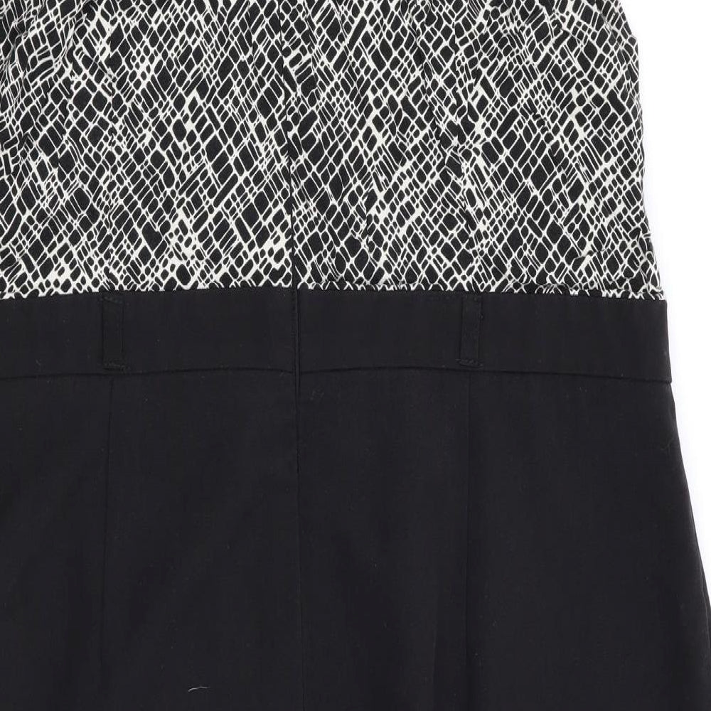 BHS Womens Multicoloured Geometric Fit & Flare Size 20